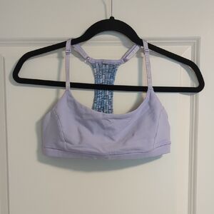 Lululemon Athletica Light Purple Sports Bra with Blue Detail